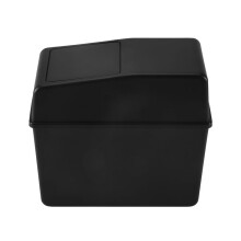Car Trash Can with Lid Vehicle Can Garbage Organizer Large Wastebasket Bin for Auto,Home Car Interior Black