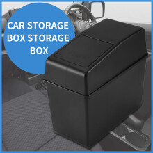 Car Trash Can with Lid Vehicle Can Garbage Organizer Large Wastebasket Bin for Auto,Home Car Interior Black