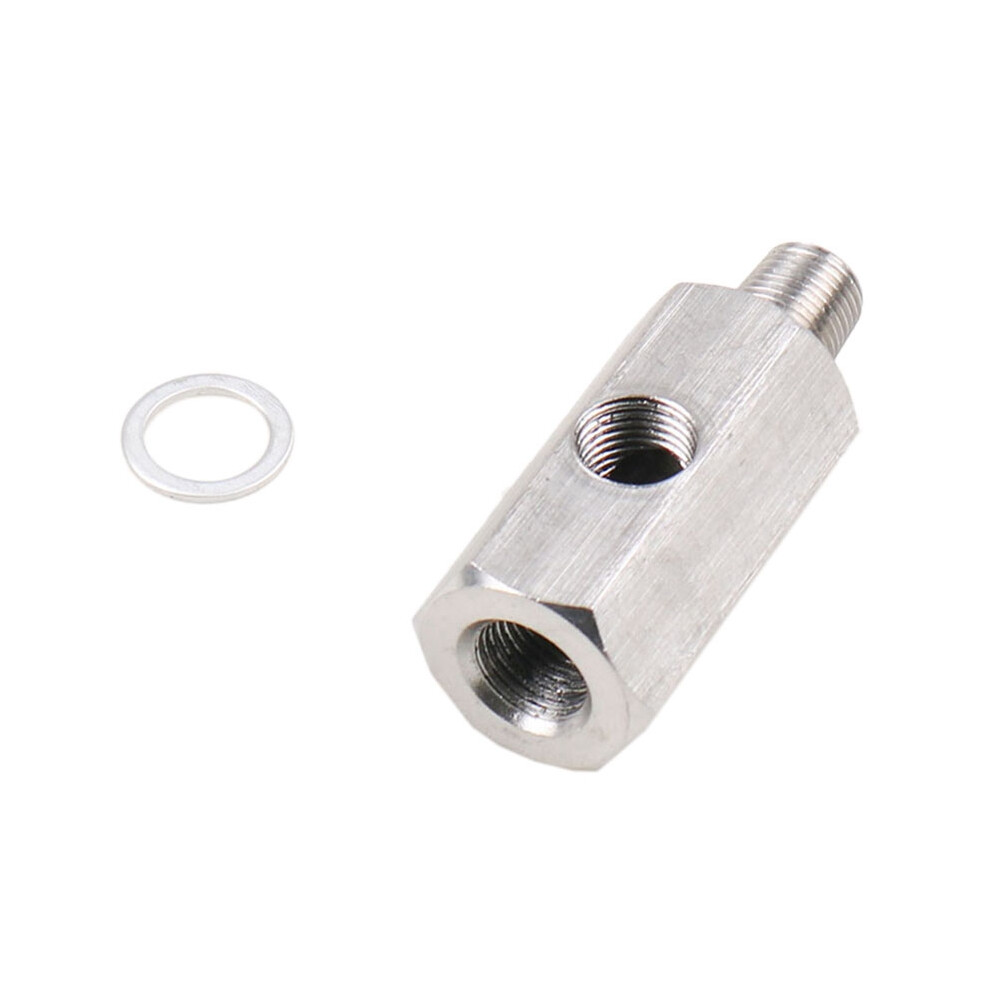 Stainless Steel Turbocharger Connector 1/8Inch Bspt Oil Pressure Sensor Tee To Npt Adapter Turbo Supply Feed Meter 4711181639359