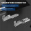 200PCS Male/Female Spade Crimp Terminals Electrical Insulating Sleeve Wire Wrap Connector, 2.8MM 4