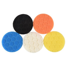 5 StüCk 3 Zoll Polieren Kissen Polieren Schwamm Kissen Kit für Auto Puffer Polierer Schleifen, Wachsen, Polieren, Versiegeln Glasur