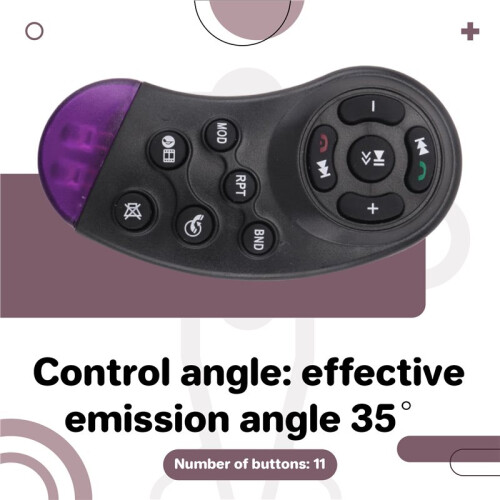 Universal Steering Wheel Wireless Remote Control 11 Buttons for Car CD DVD MP5 Player 2