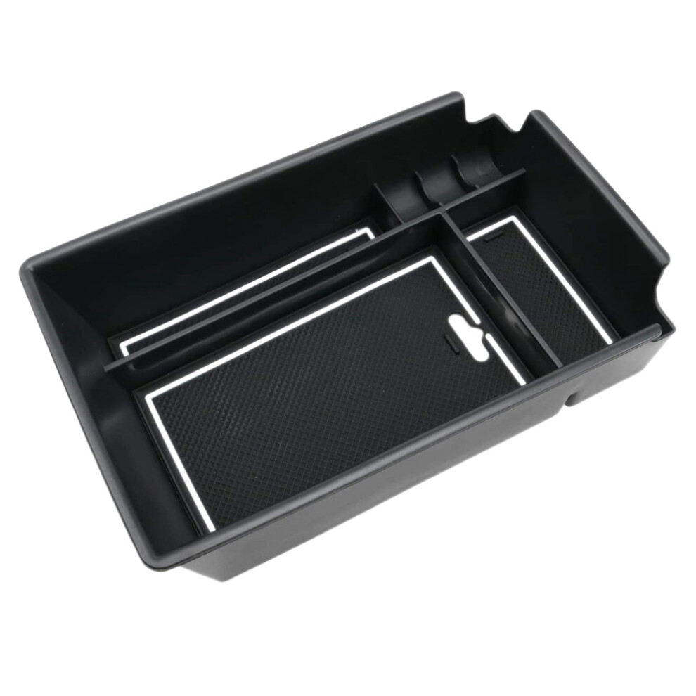 Center Console Organizer Tray Armrest Tray Secondary Storage Insert Tray For Sonata Dn8 2020 2021 + Black/White 6031041060993