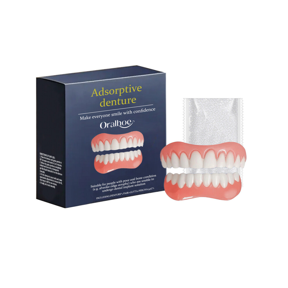 (set) denture modification kit for daily modification of oral teeth. Dentures fit comfortably and show a natural smile.
