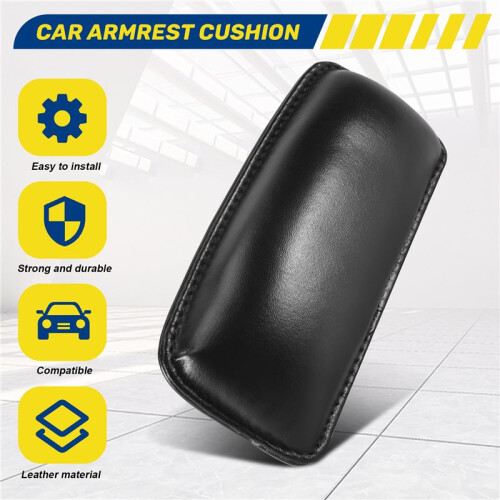 Universal Car Armrest Cushion, Door Armrest Protective Pad Soft Leather Armrest Pad 1