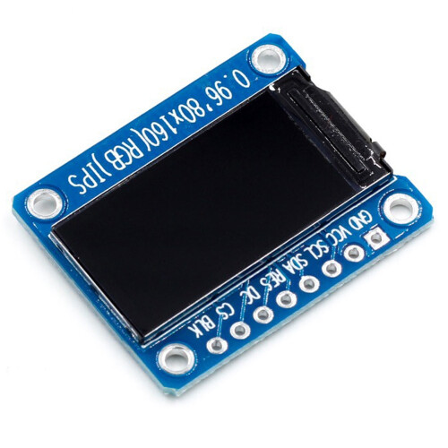 IPS RGB Display 0,96 Polegadas 7P SPI HD 65K Módulo LCD Colorido ST7735 Drive IC 80X160 (Não OLED) 2