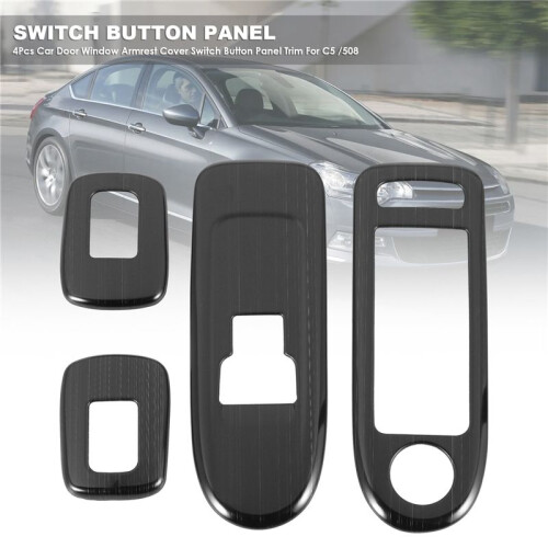 4Pcs Car Door Window Armrest Cover  Button Panel Trim for  C5  508 2