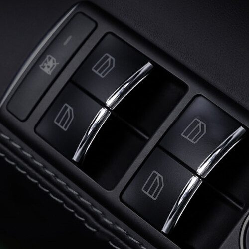 7PCS Car Chrome Interior Door  Styling Trims for  Model S / x Accessories 1