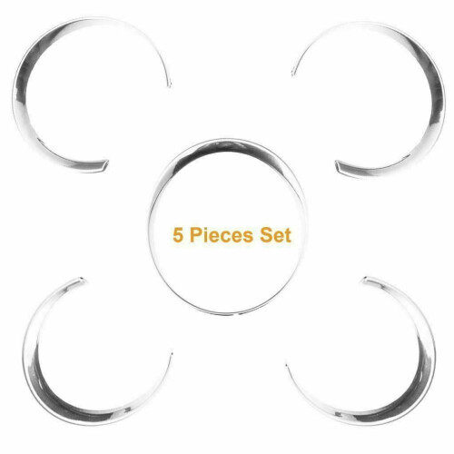 for- Cayenne 958 2011-2018 Silver Car Dashboard Meter Ring Covers Trim Interior Decoration 1