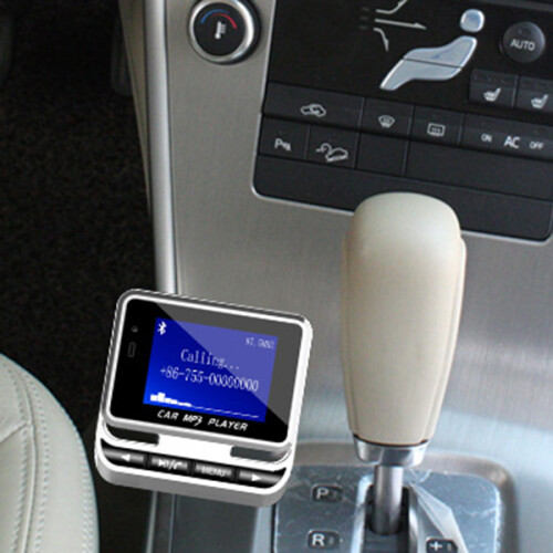 Fm12B  Car Mp3 Player Wireless Fm Transmitter Lcd Screen Car Kit Support Tf Card 1