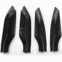 4 StüCk / Set Schwarz ABS Auto Dach TräGer Abdeckung Schienen Ende Schalen Schutz für  Prado FJ150 2010-2019