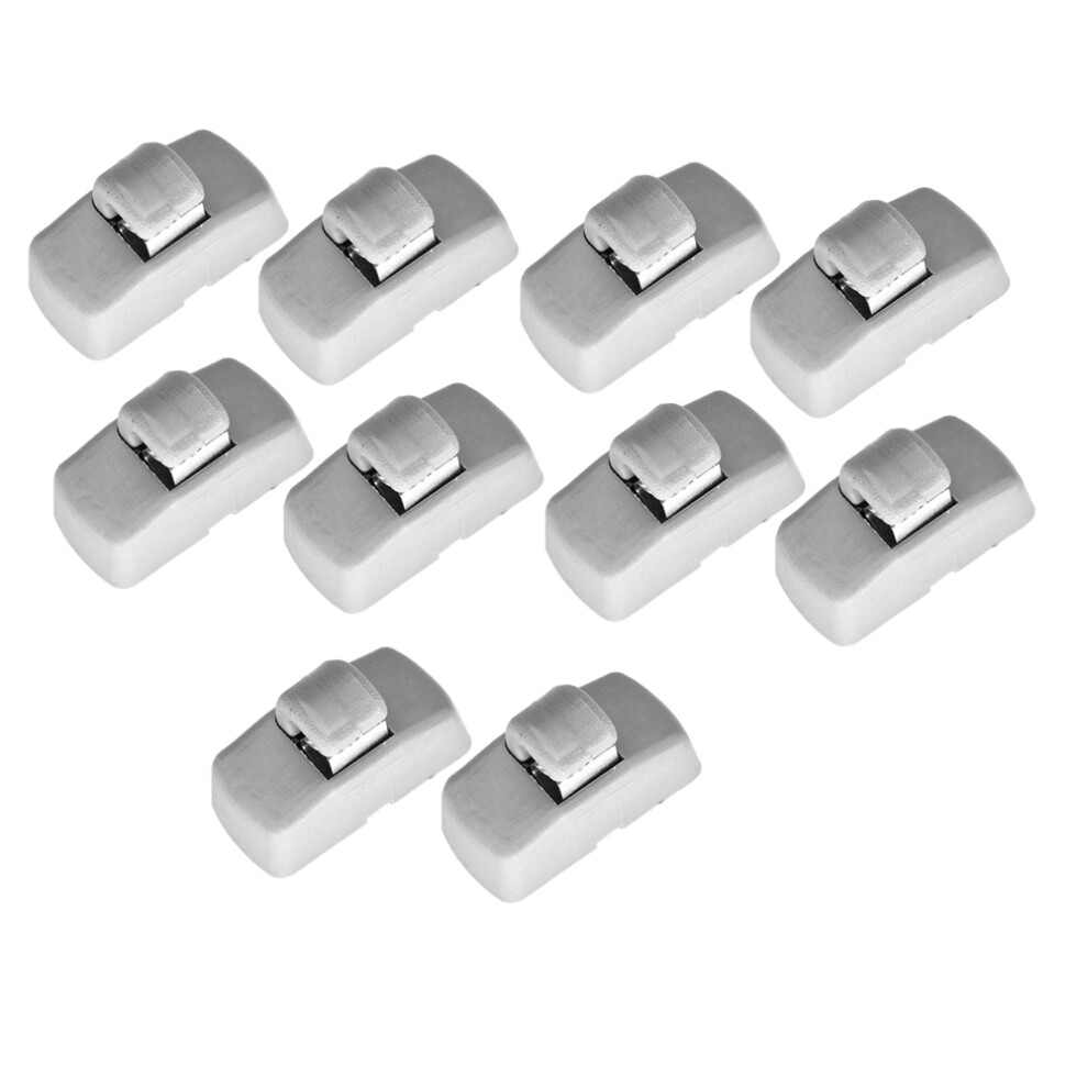 10Pcs For Fabia 6Y Octavia A4 A5 1U 1Z Superb B5 3U 3B0857561b Front Sun Visor Sunvisor Hook Clips Bracket Gray 6033217034449