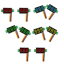 Voltmeter Display 3-Draht 0-100V SpannungsprüFer 10PCS 0,28 Zoll LED Panel 4 Farben Kombiniert