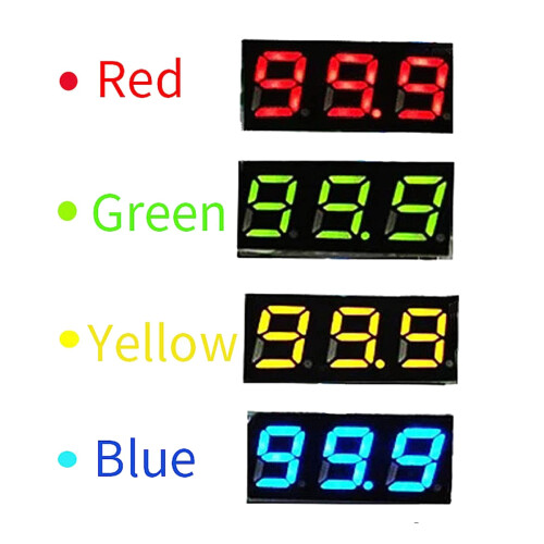 Voltmeter Display 3-Wire  0-100V Voltage Tester 10PCS 0.28 Inch LED Panel 4 Colors Combined 1