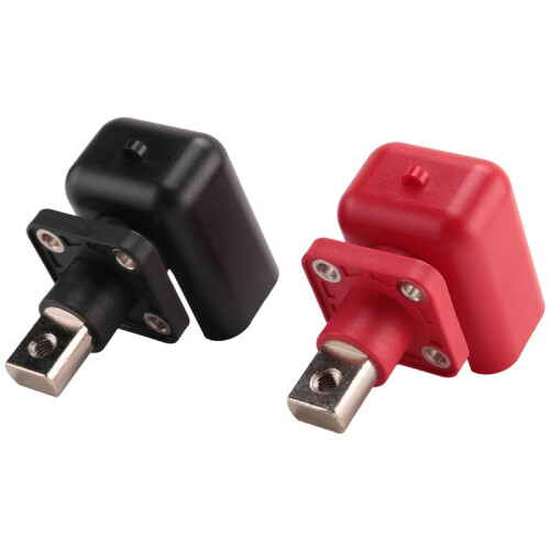 2 Pcs 200A All-Copper Lithium Battery Post High-Current Copper Terminal Battery Connector  Storage Terminal(B)