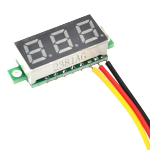 Voltmeter Display 3-Wire  0-100V Voltage Tester 10PCS 0.28 Inch LED Panel 4 Colors Combined 2