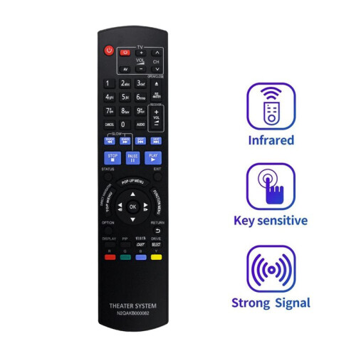 Replace N2QAKB000082 Remote Control for  Blu-Ray Disc Player DMP-BD65 Dmp-BD45 1