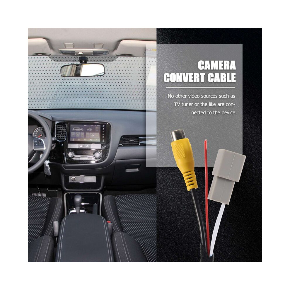 Car Rear View Camera Rca Video Reverse Camera Convert Cable Adapter For Outlander Asx Gf Gg Zj 4711589481383