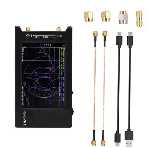 For -H4 Vector Network Analyzer 4Inch Display 10KHz-1.5GHz MF  VHF UHF Antenna Analyzer 1