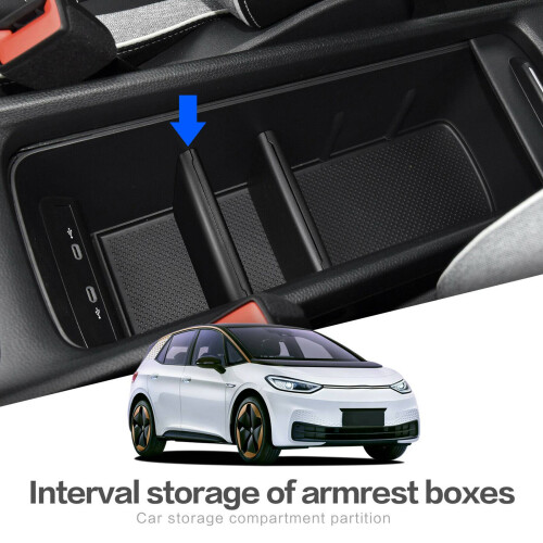 Box Baffle for ID.3 ID3 ID 3 Car Central Console Armrest Storage Box Stowing Partition 2