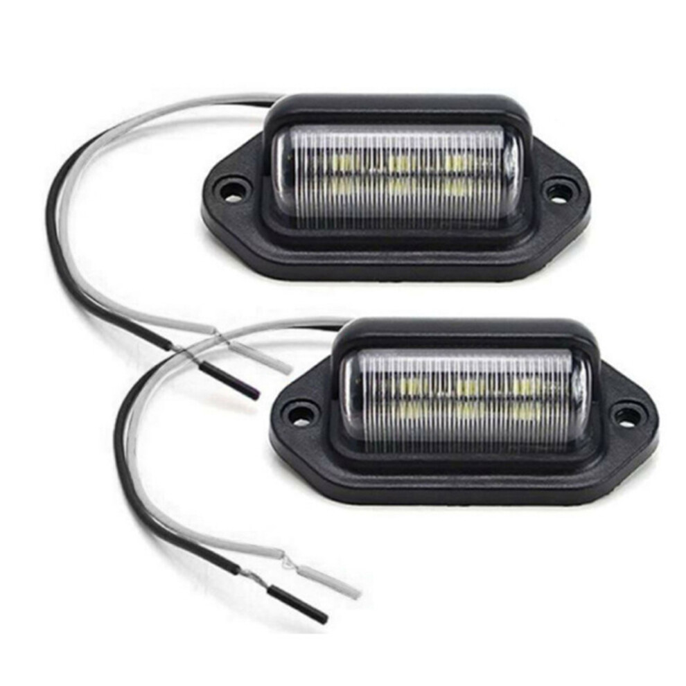 6 Led License Plate For Car Boats Motorcycle Automotive Aircraft Rv Truck Trailer Exterior Lamps Light 6032421917876