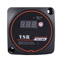 SpäNningskäNsligt Delat Laddningsrelä Digital Display VSR 12V 140A för Husbil RV Yacht  Batteriisolatorladdning