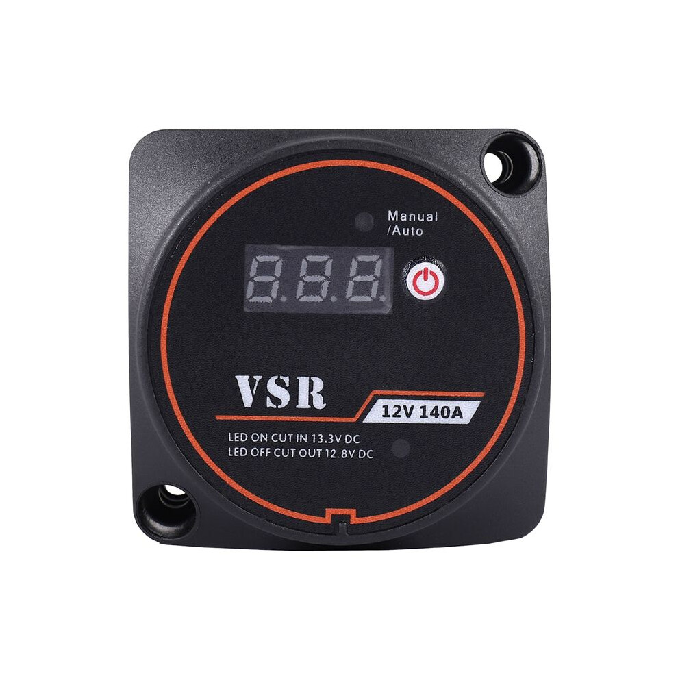 Voltage Sensitive Split Charge Relay Digital Display Vsr 12V 140A For Car Rv Yacht Battery Isolator Charge 4712745925475