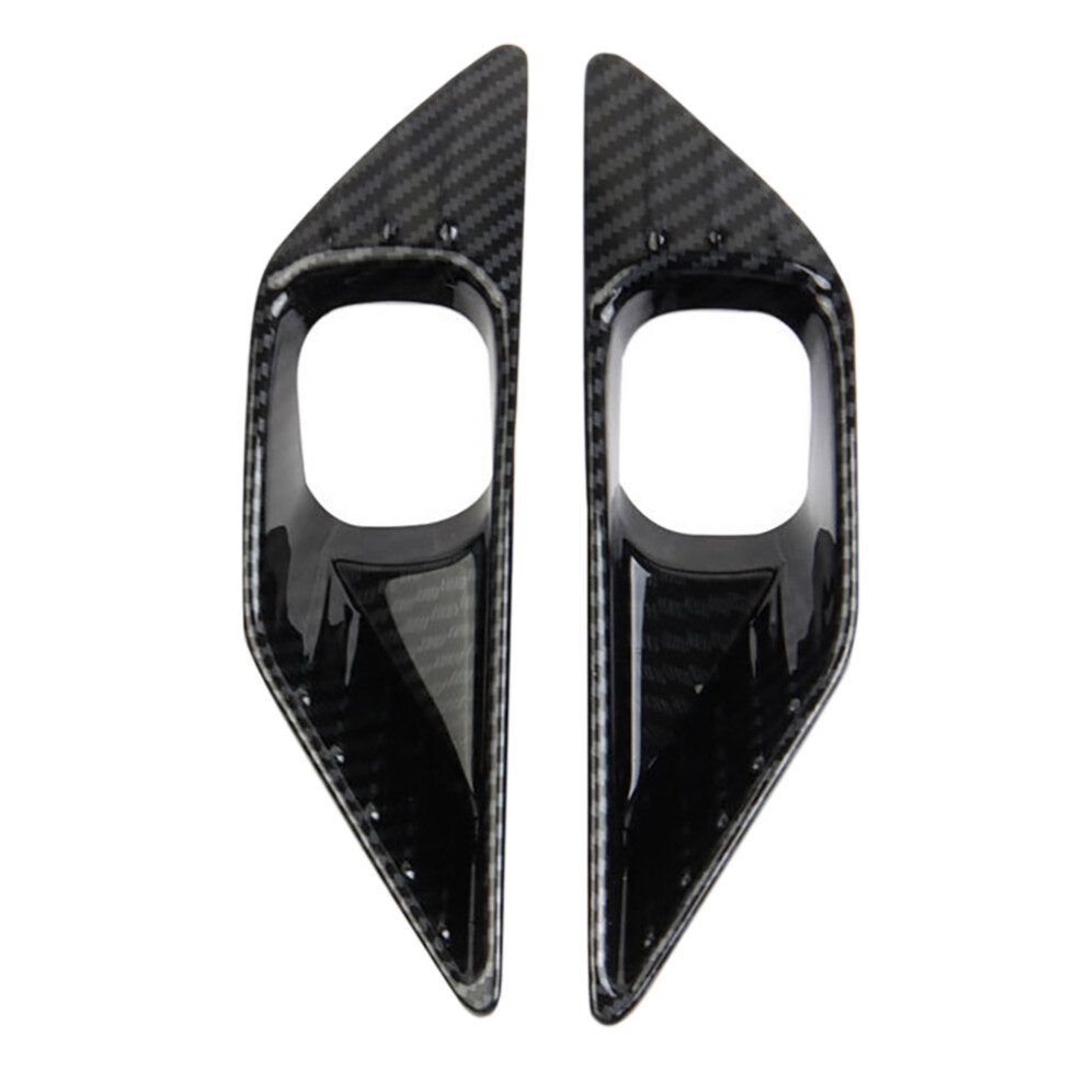 For 2022 Outlander Carbon Fiber Car Front Fog Cover Trim Decoration Sticker Light 6034226009022