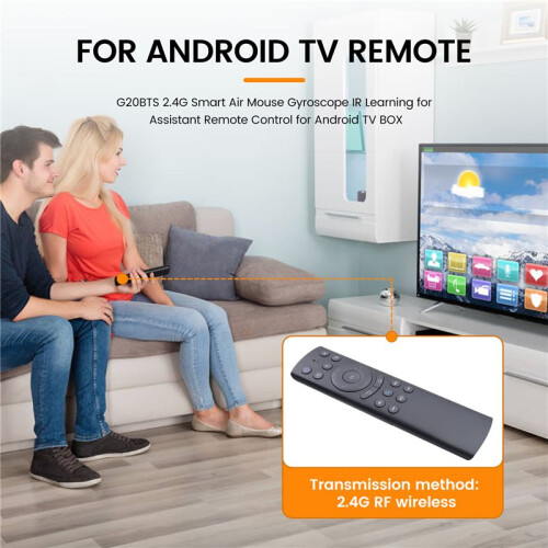 G20BTS 2.4G  Air Mouse Gyroscope IR Learning for  Assistant Remote Control for Android TV BOX 2