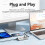 10Gbps USB 3.2 Docking Station USB Hub Type C Splitter with Card Reader Aluminum Alloy Multi   for PC Laptop 6
