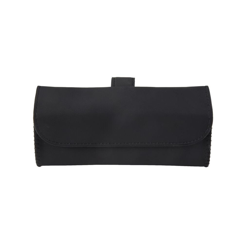 Universal Car Sunglass Holder, Car Sun Visor Eye Glasses Case Holders Leather Sunglasses Clip Storage Accessories, Black