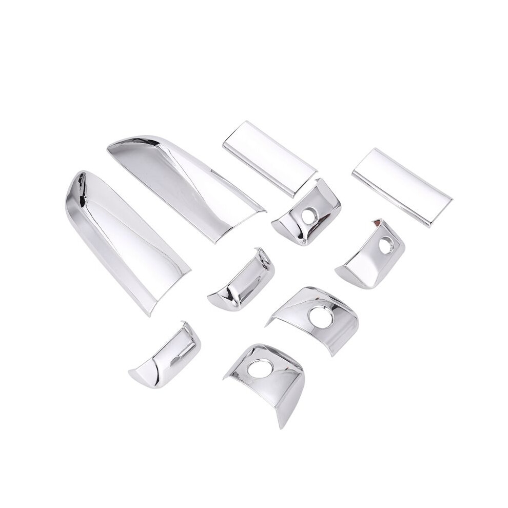10Pcs/Set Car Abs Chrome Door Handle Bowl Insert Frame Overlay Panel For Hiace 2005-2015 Car Styling 6033251913571