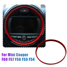 8,8 Zoll Rot Mittelkonsole Armaturen Brett Navigation Anzeige Abdeckung Zierring für Cooper F60 F57 F56 F55 F54