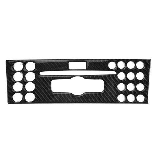 Car Center Console Navigation Luftkonditionering Panel Cover CD Kontroll Trim Panel Cover för - W204 2007-2010 2
