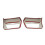 4St ABS Chrome Bil Front Luftuttag Luftkonditionering Ventilation Trim Panel Cover för  CRV/CR-V 2012-2016 10