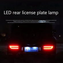2 STÜCKE Auto LED Kennzeichen Nummern Schild Licht Lampe für Jimny JB64 JB74 2019 2020 2021 ZubehöR WeißEs Signal Licht