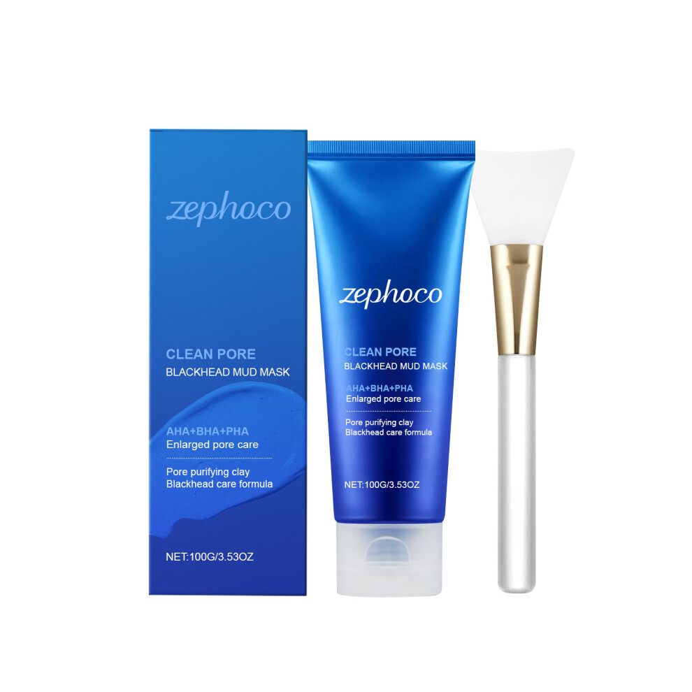 (set) Blackhead Cleansing Mud Mask, Gentle Care, Oil Control, Refreshing, Non-greasy, Hydrating, Moisturizing, Cleansing Mud
