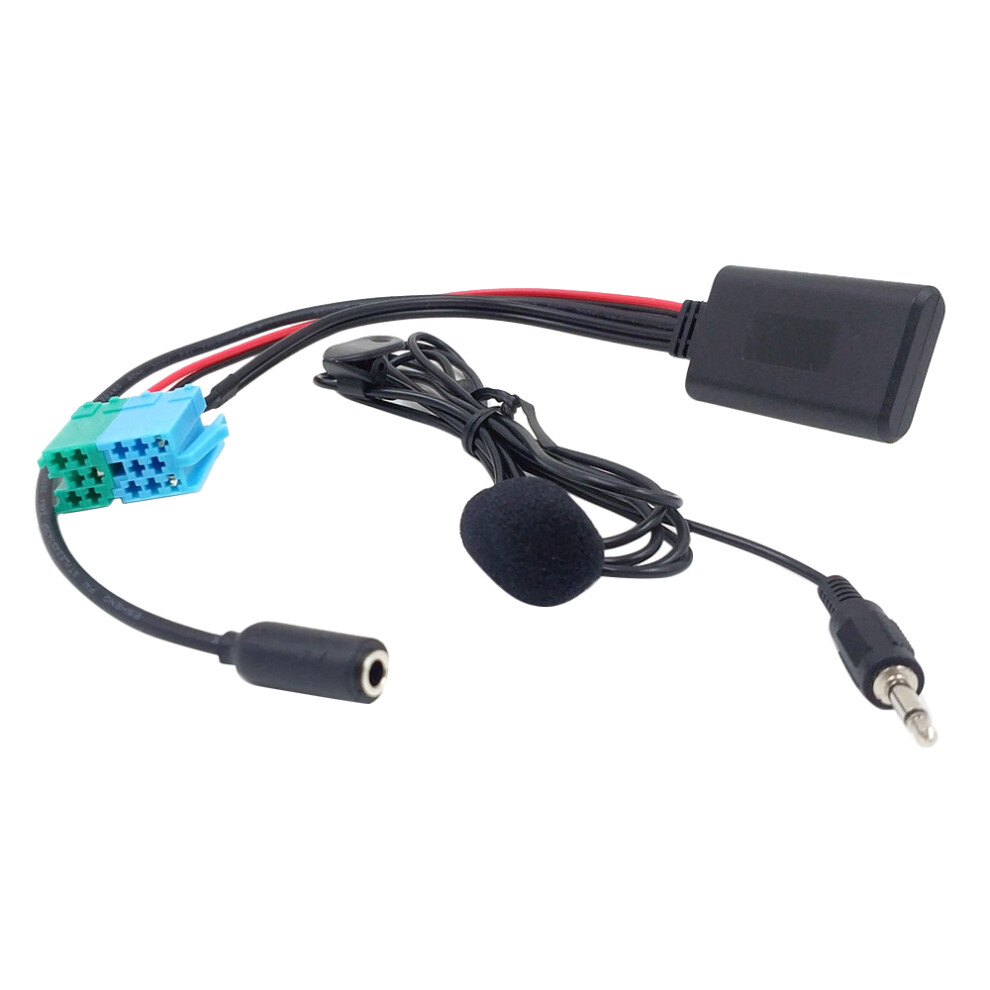 Car 6+8Pin Audio Aux Cable Microphone Handsfree Mobile Phone Free Calling Adapter For Bravo 2007+ 6032352857296