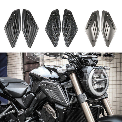Bamboo Charcoal Motorcycle Frame Side Panel Guard Cover Shell Intake Pipe Protector for  CB650R 2019 2020 2021