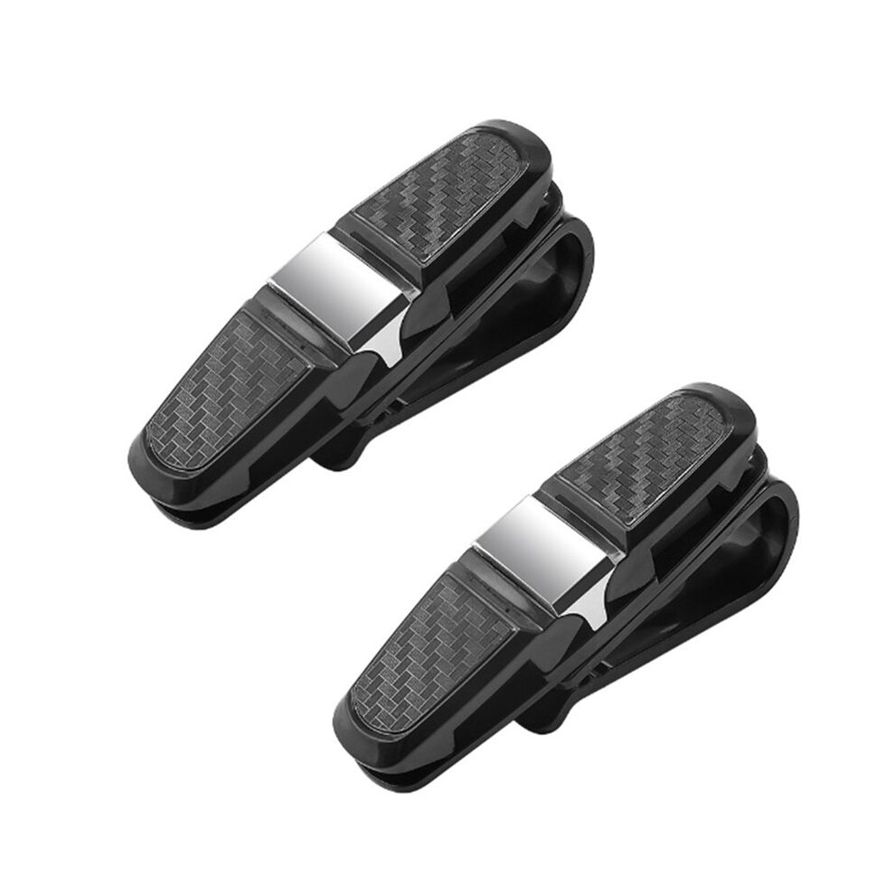 2Pcs Car Glasses Clip,Glasses Holders For Car Sun Visor, Sunglasses Eyeglasses Mount With Ticket Card Clip 6033522859539