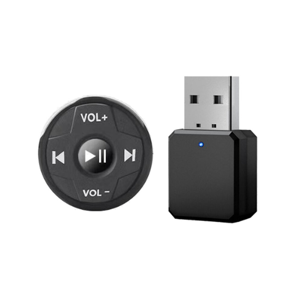 Car Usb Aux Receiver Wireless Media Button Car Steering Wheel Multifunction Button Remote Control 6032723169683