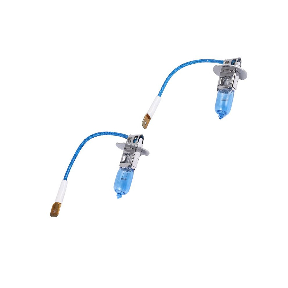 2 Pcs 12V 55W H3 Super Halogen Car Fog Bulb Lamp White/Light 4711456782346