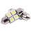 12V 31mm 4 5050 SMD Car Interior Dome Festoon LED Light White 2 Pcs 6