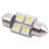 12V 31mm 4 5050 SMD Car Interior Dome Festoon LED Light White 2 Pcs 4
