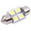 12V 31mm 4 5050 SMD Car Interior Dome Festoon LED Light White 2 Pcs 2