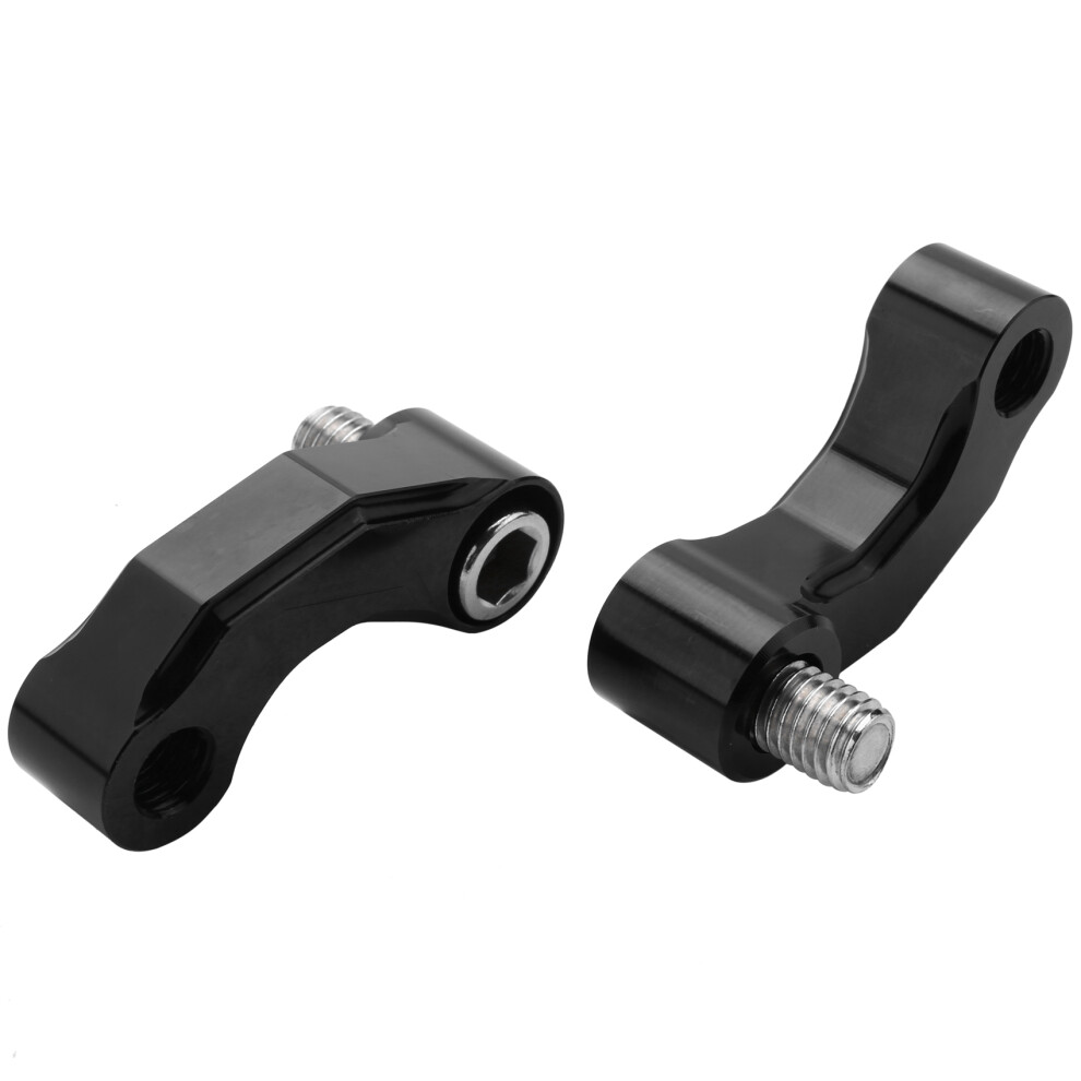Motorcycle Mirror Riser Extension Bracket Adapter For R1200gs Lc/Adv 13-18 R Ninet/R1200r Premium Cnc Aluminum Alloy Black 4713048139491