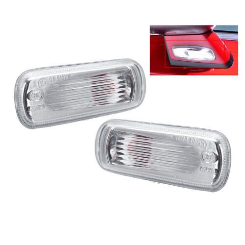 1 Pair Car LED Side Mirror Indicator Amber Light Replace Rearview Mirror Turn Side Light with Bulbs for  C4 Hatchback 2004-2011