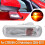 1 Pair Car LED Side Mirror Indicator Amber Light Replace Rearview Mirror Turn Side Light with Bulbs for  C4 Hatchback 2004-2011 3