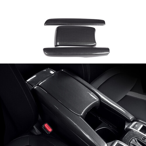 Armrest Box Protective Covers Carbon Fiber Car Central Armrest Decorative Modification for   10Th 2016 2017 2018 2019 1