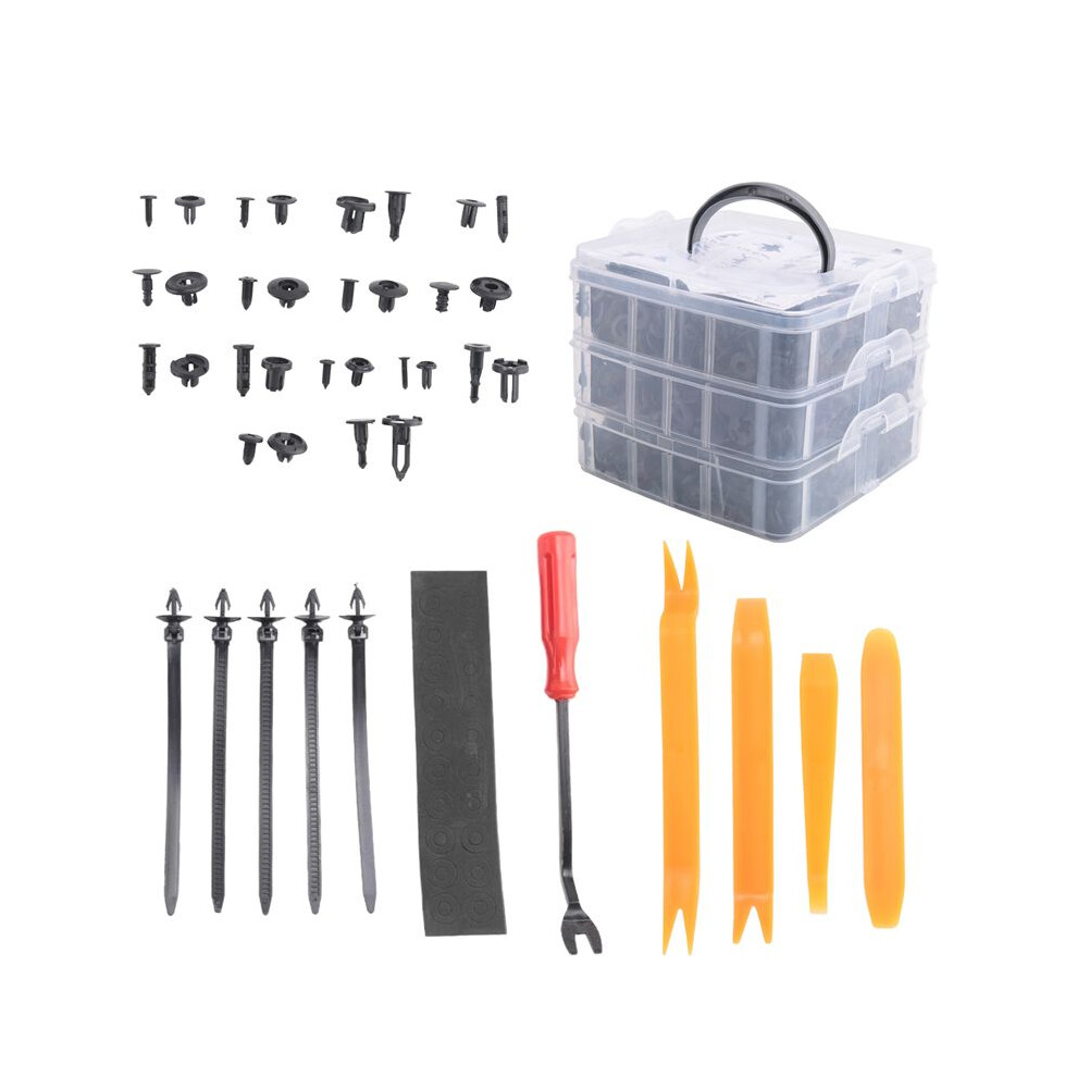 650Pcs Auto Fastener Clips Mixed Car Body Push Pin Rivet Bumper Door Trim Panel Retainer Fastener Kit Clips For Car 6032723172621